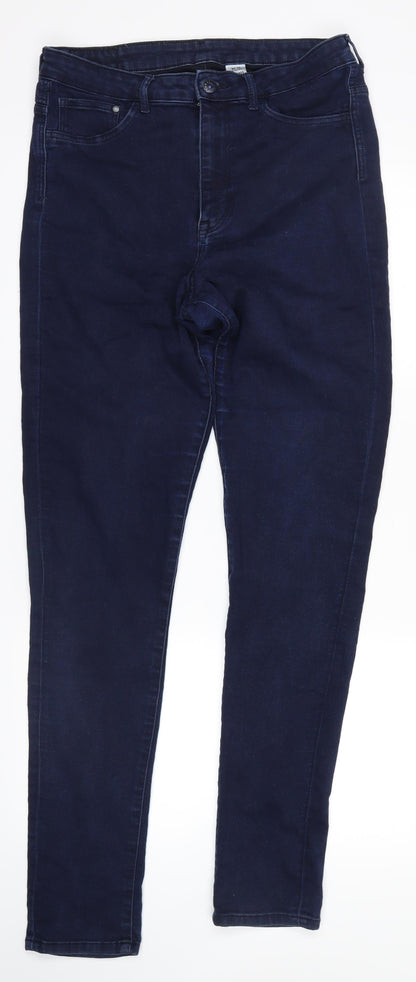 Womens UK Size 32 H&M Regular Fit Skinny Blue Jeans