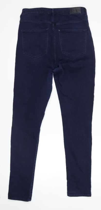 Womens UK Size 32 H&M Regular Fit Skinny Blue Jeans