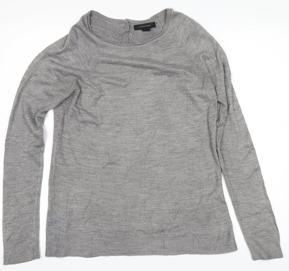 Back view of Atmosphere women’s grey jumper, size UK 10