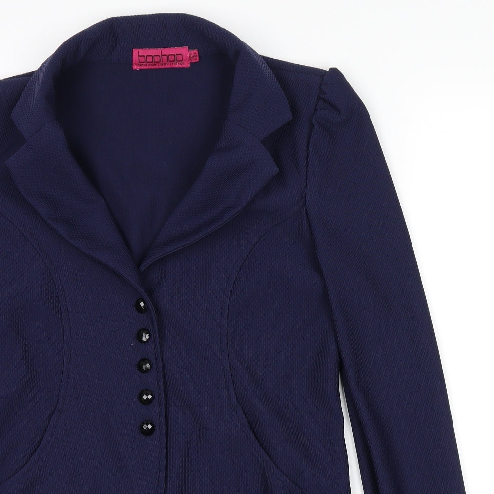Boohoo Womens Blue   Jacket Blazer