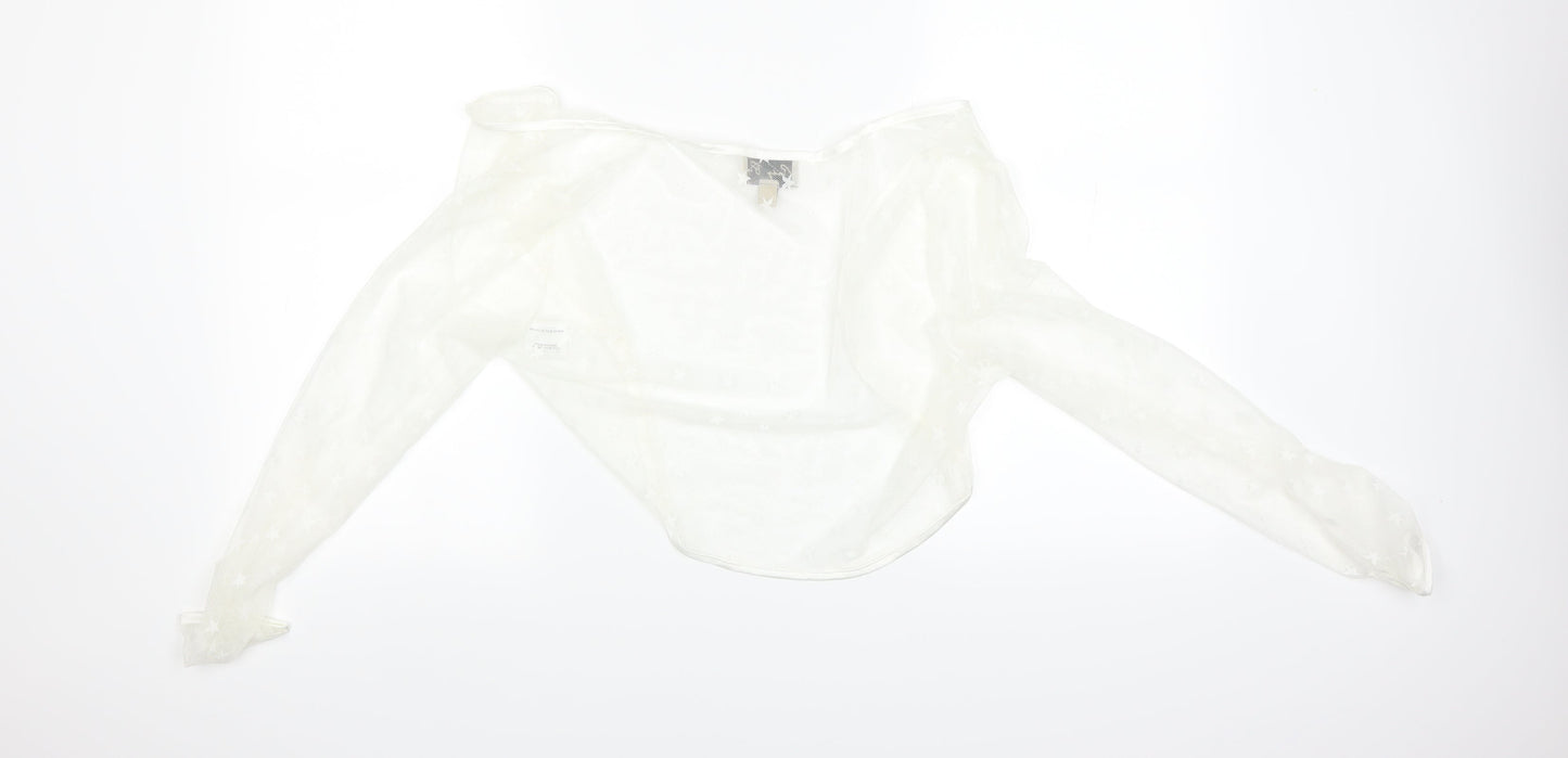 Lindy Bop Womens Beige   Cardigan Jumper Size 16  - stars