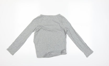 Gap Kids Girls Grey Houndstooth  Basic T-Shirt Size 10 Years