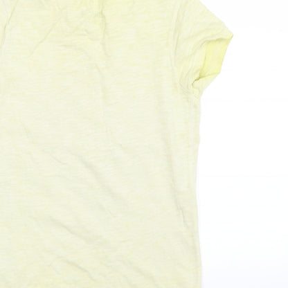 NEXT Girls White   Basic T-Shirt Size 7 Years  - LOVE HEART