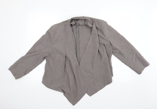 Full Circle Womens Grey   Shrug Jumper Size 14