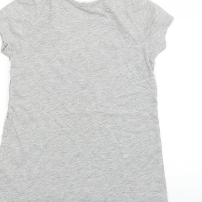 TU  Girls Grey   Basic T-Shirt Size 7 Years