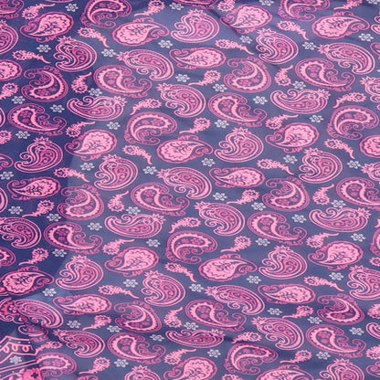 F&F Girls Purple Paisley  Basic Blouse Size 6-7 Years