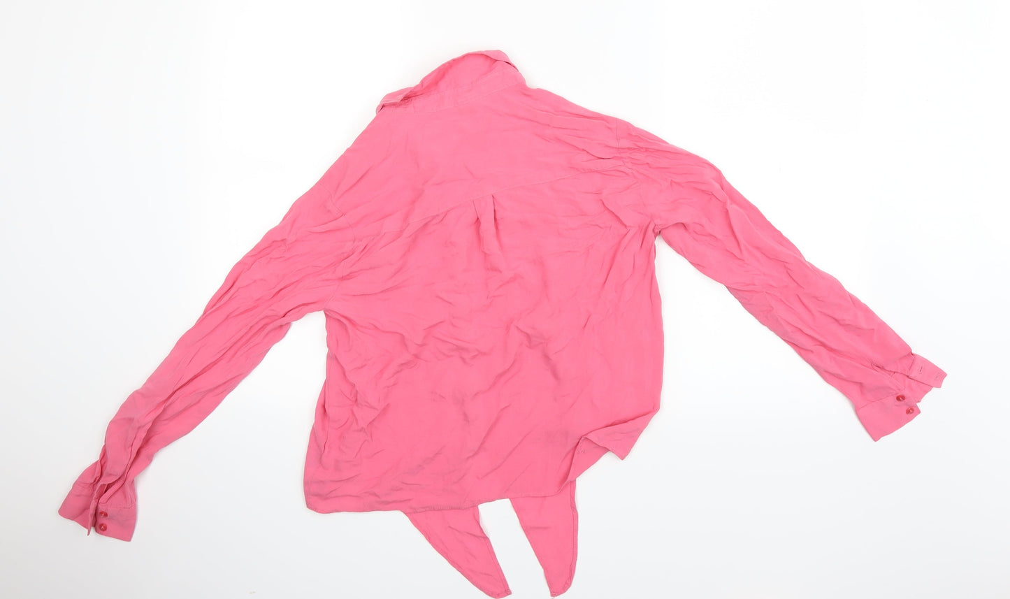 FOREVER 21 Womens Pink   Basic Blouse Size 12
