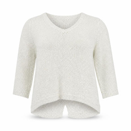 Front view of Tu women’s white jumper, size UK 14