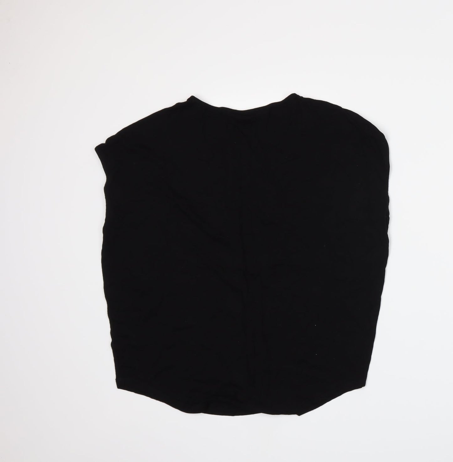 Womens UK Size 8 F&F Black Basic T-Shirt