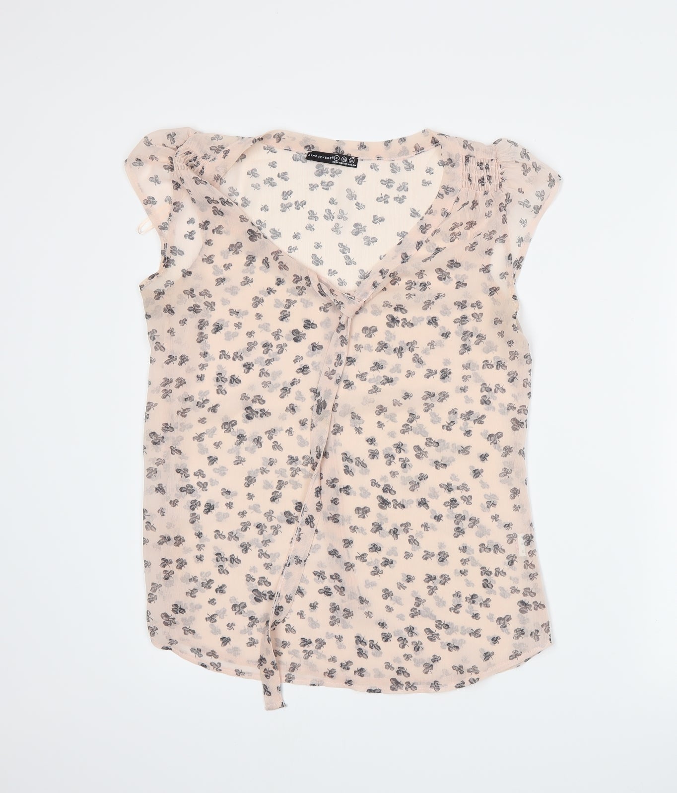 Womens UK Size 10 Atmosphere Pink Basic Blouse