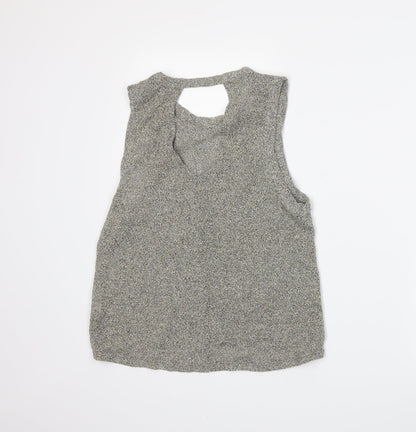 Womens UK Size 6 Atmosphere Grey Basic Tank