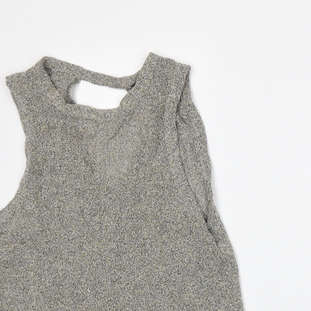 Womens UK Size 6 Atmosphere Grey Basic Tank