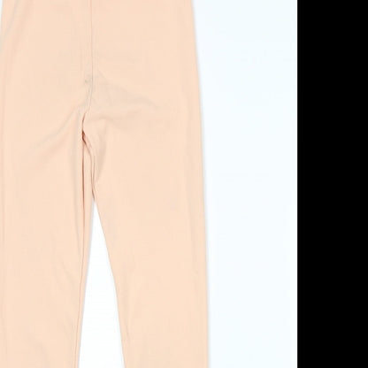 Womens UK Size M Preworn Regular Fit  Pink Trousers