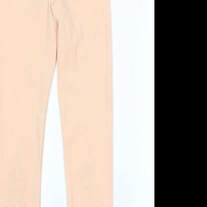 Womens UK Size M Preworn Regular Fit  Pink Trousers