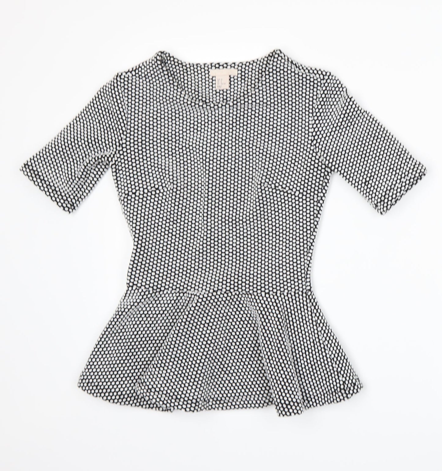 Womens UK Size 6 H&M Black Basic T-Shirt
