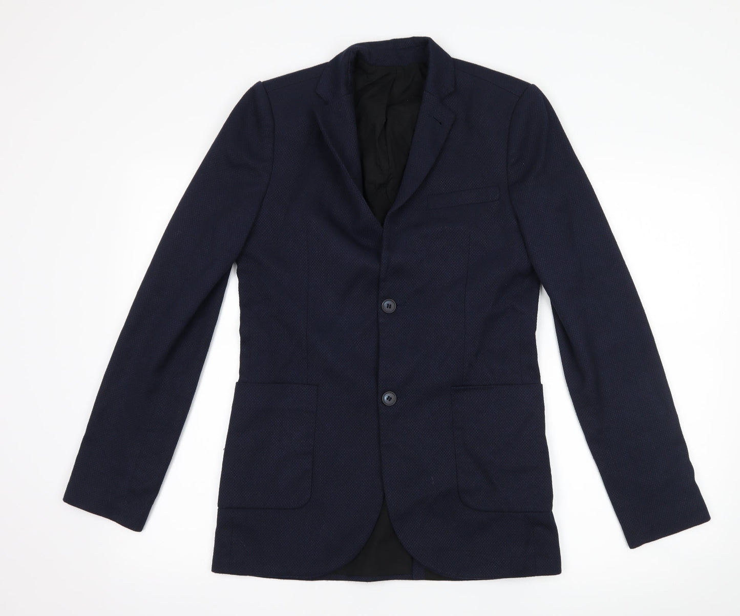 Mens UK Size 34 Topman Regular Blue Suit Jacket
