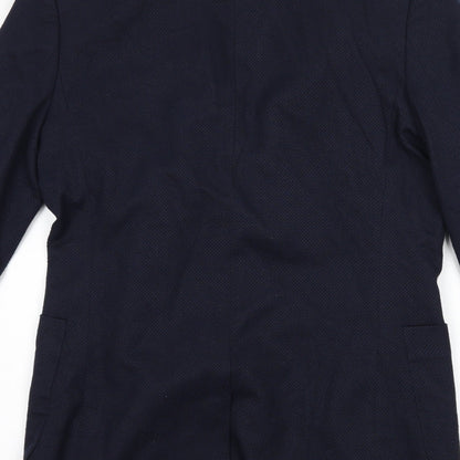 Mens UK Size 34 Topman Regular Blue Suit Jacket
