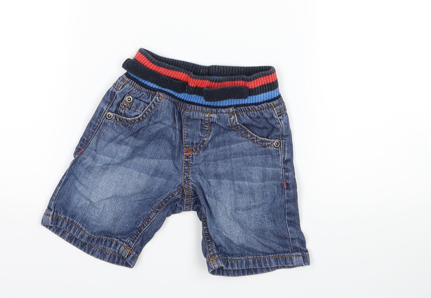 Boots Mini Club Boys Blue  Denim Cropped Jeans Size 6-9 Months