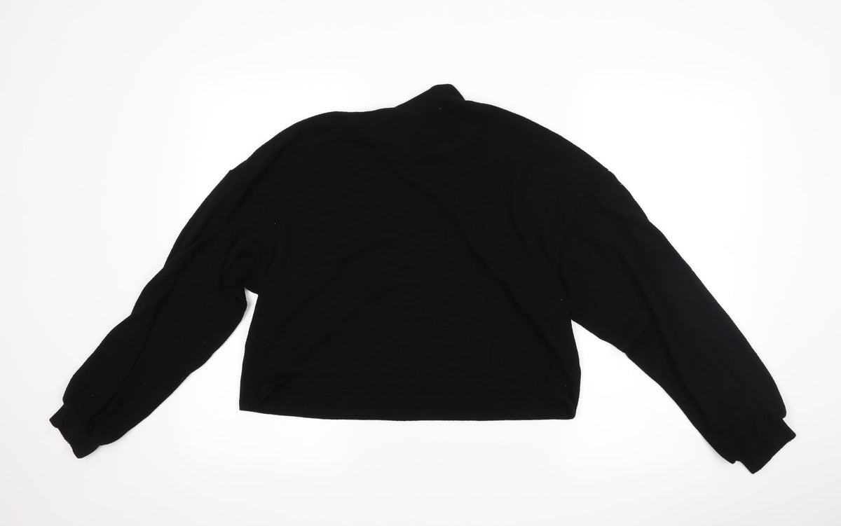 Back view of H&M women’s black jumper, size M