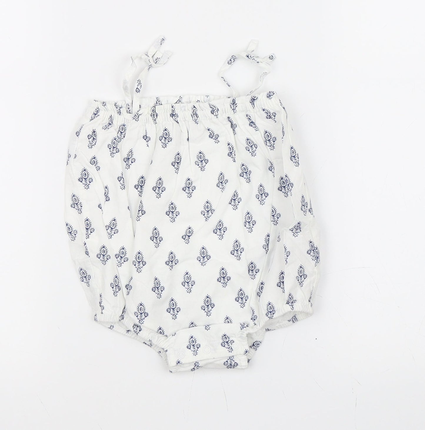 Baby Gap Girls White Paisley  Leotard One-Piece Size 6-9 Months