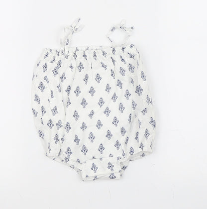 Baby Gap Girls White Paisley  Leotard One-Piece Size 6-9 Months