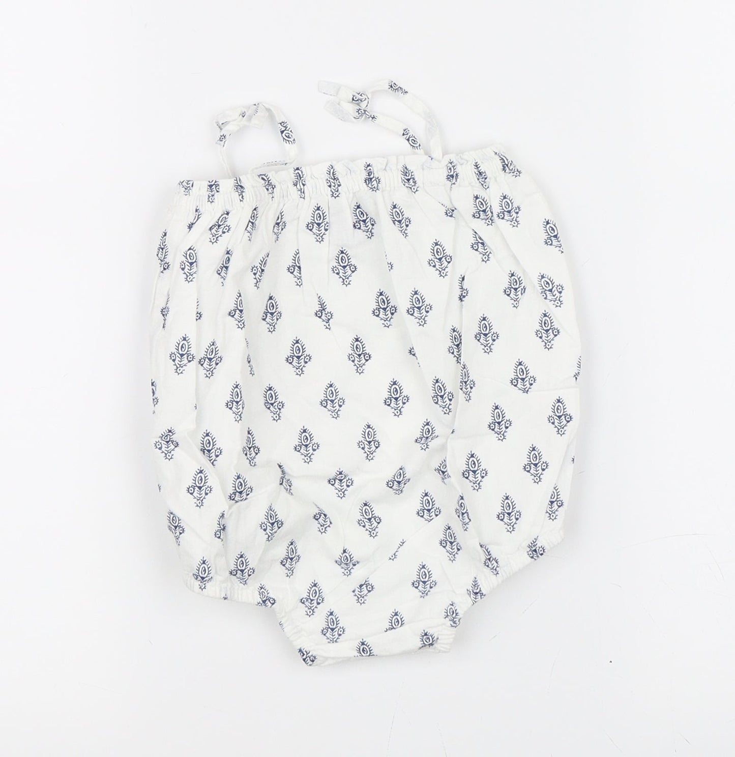 Baby Gap Girls White Paisley  Leotard One-Piece Size 6-9 Months