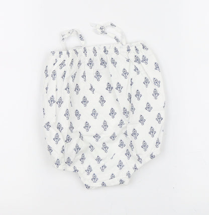 Baby Gap Girls White Paisley  Leotard One-Piece Size 6-9 Months