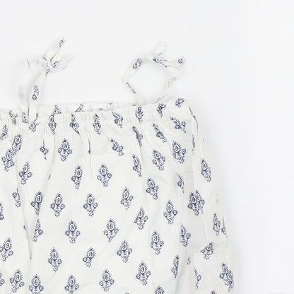 Baby Gap Girls White Paisley  Leotard One-Piece Size 6-9 Months