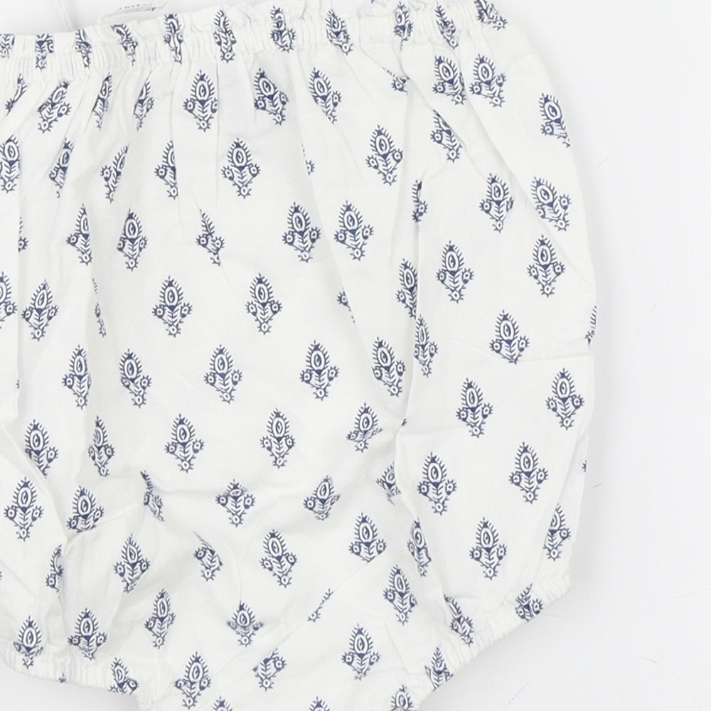 Baby Gap Girls White Paisley  Leotard One-Piece Size 6-9 Months