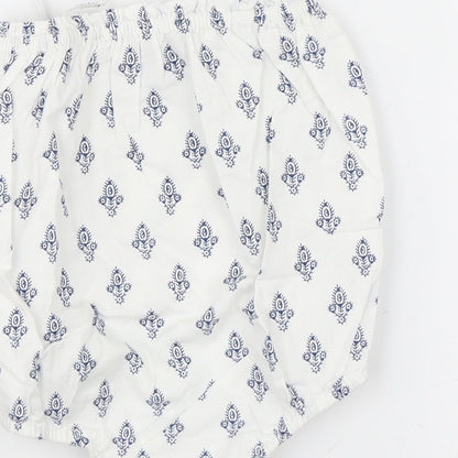 Baby Gap Girls White Paisley  Leotard One-Piece Size 6-9 Months