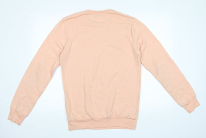 Womens UK Size S Pull and Bear Pink Pullover Sweatshirt
