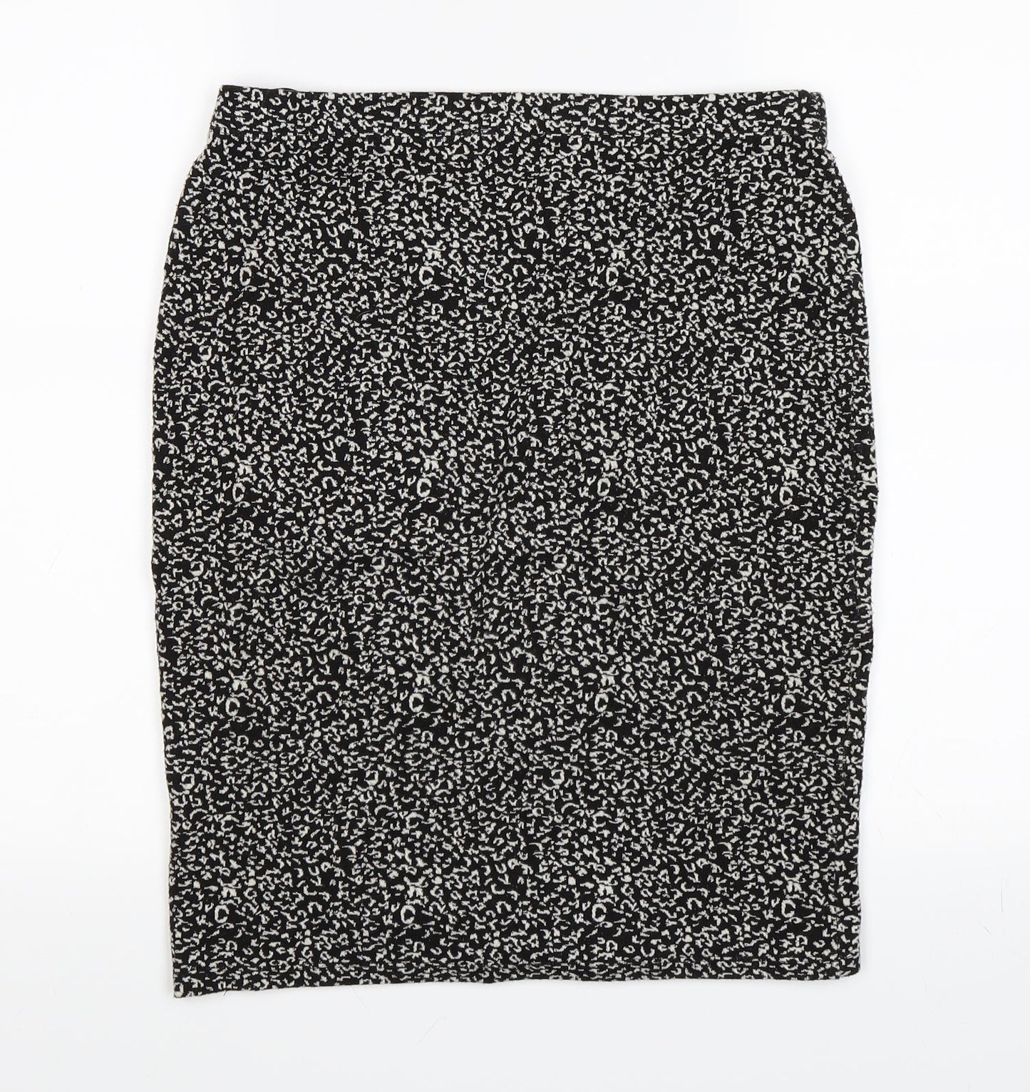 Papaya Womens Black Floral  A-Line Skirt Size 12