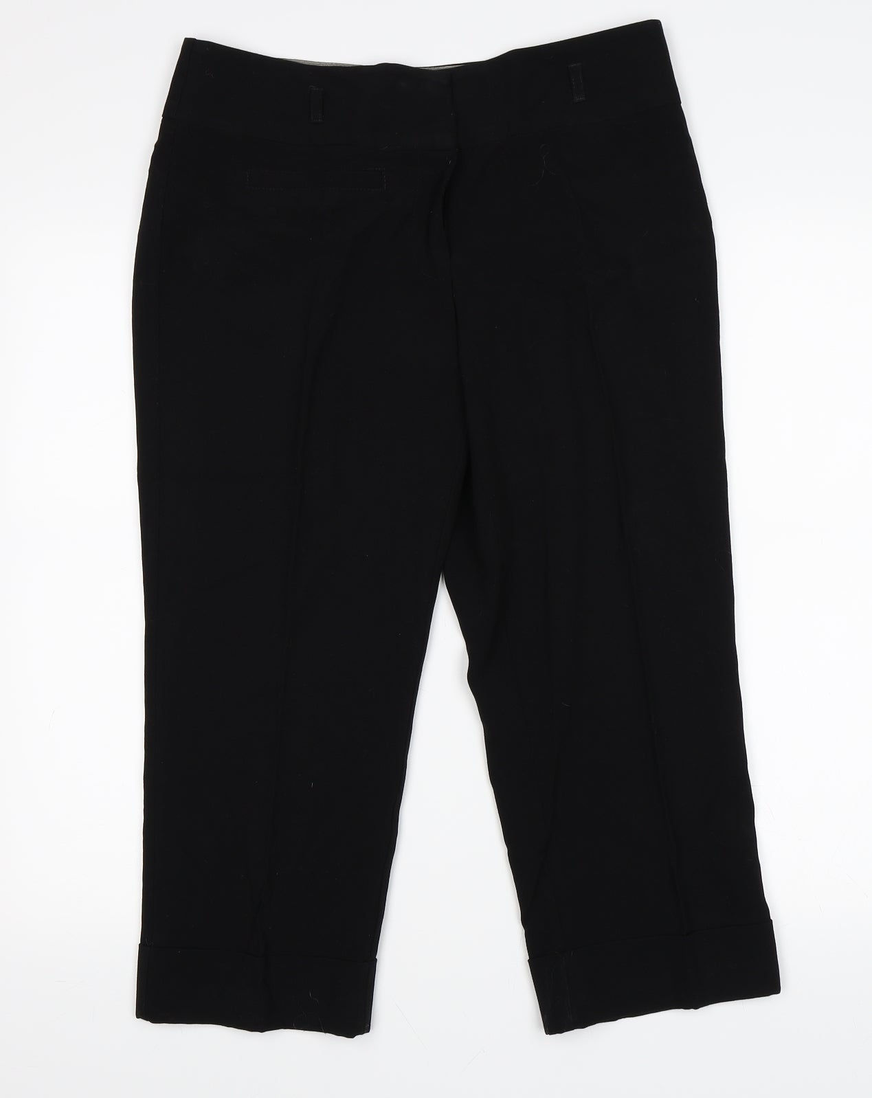 Womens UK Size 10 Papaya Regular Fit  Black Trousers