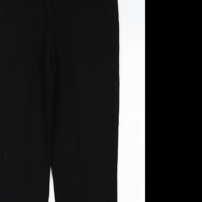 Womens UK Size 10 Papaya Regular Fit  Black Trousers