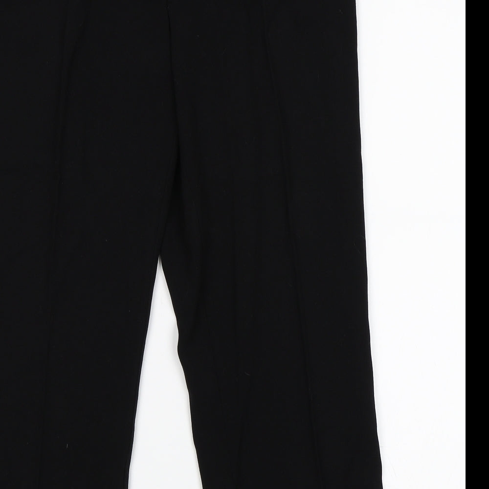 Womens UK Size 10 Papaya Regular Fit  Black Trousers