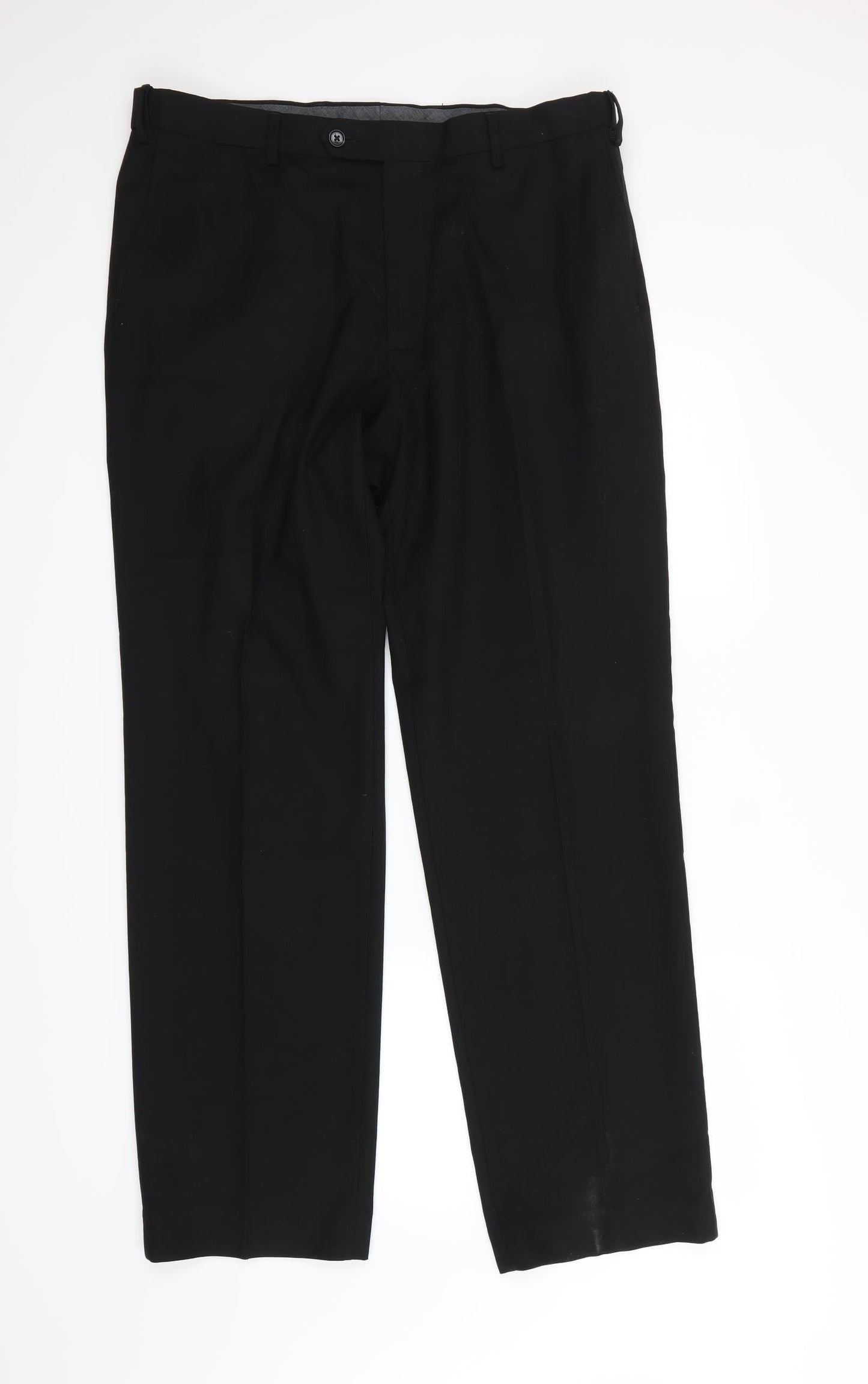 M&S  Womens Black   Dress Pants Trousers Size 36 in L28 in