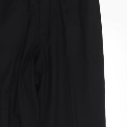 M&S  Womens Black   Dress Pants Trousers Size 36 in L28 in