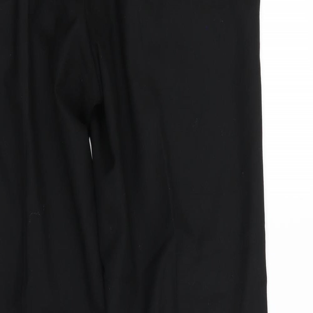 M&S  Womens Black   Dress Pants Trousers Size 36 in L28 in