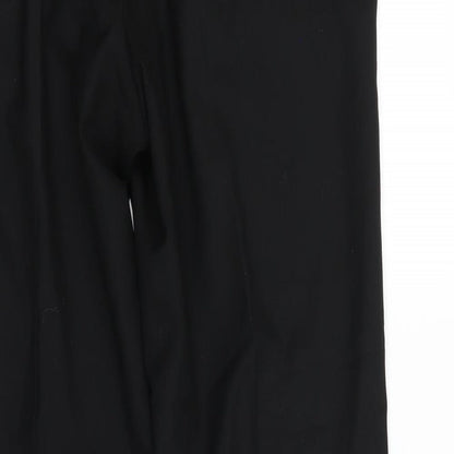 M&S  Womens Black   Dress Pants Trousers Size 36 in L28 in
