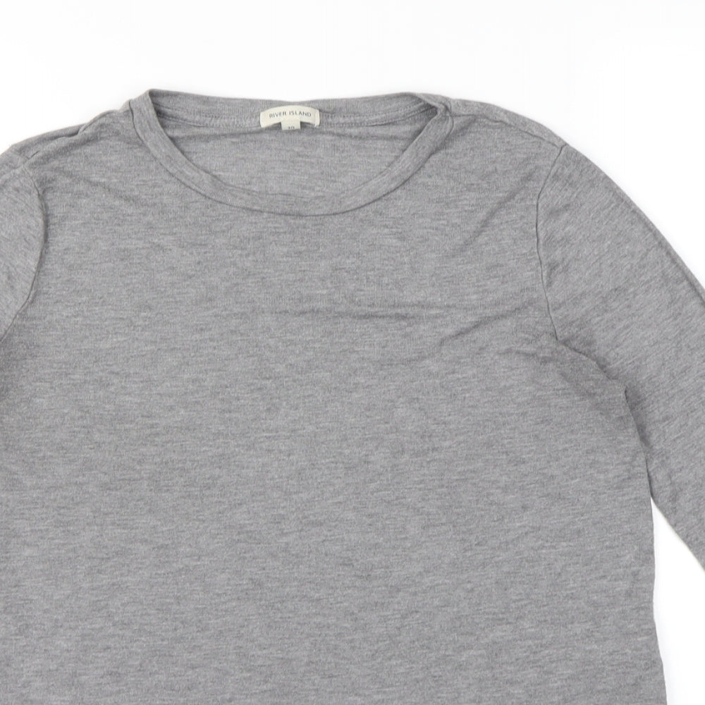 River Island Womens Green   Basic T-Shirt