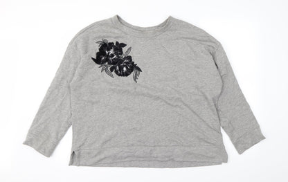 Additional front view of Marks & Spencer women’s grey jumper, size UK 18