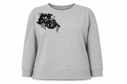 Front view of Marks & Spencer women’s grey jumper, size UK 18
