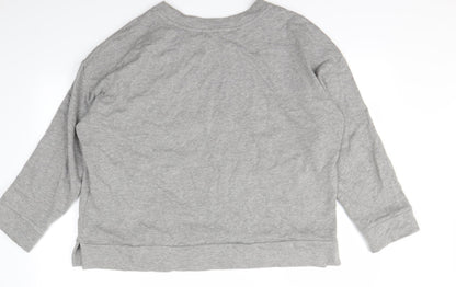 Back view of Marks & Spencer women’s grey jumper, size UK 18