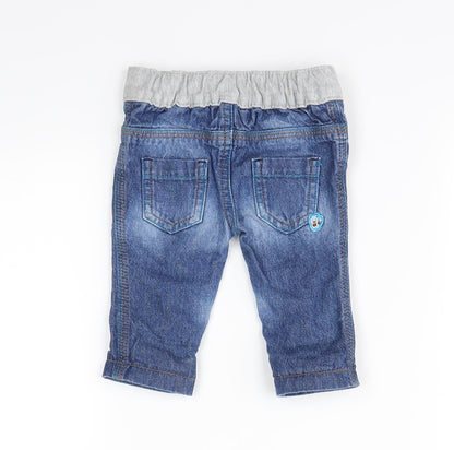 Rocha Little Rocha  Blue  Denim Cargo Jeans Size 0-3 Months
