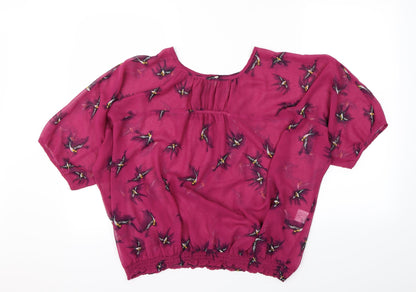 Womens UK Size 18 intuition Pink Basic Blouse
