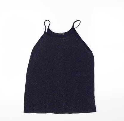 Womens UK Size 10 Atmosphere Blue Basic Tank