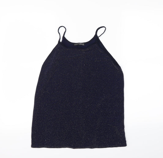 Womens UK Size 10 Atmosphere Blue Basic Tank