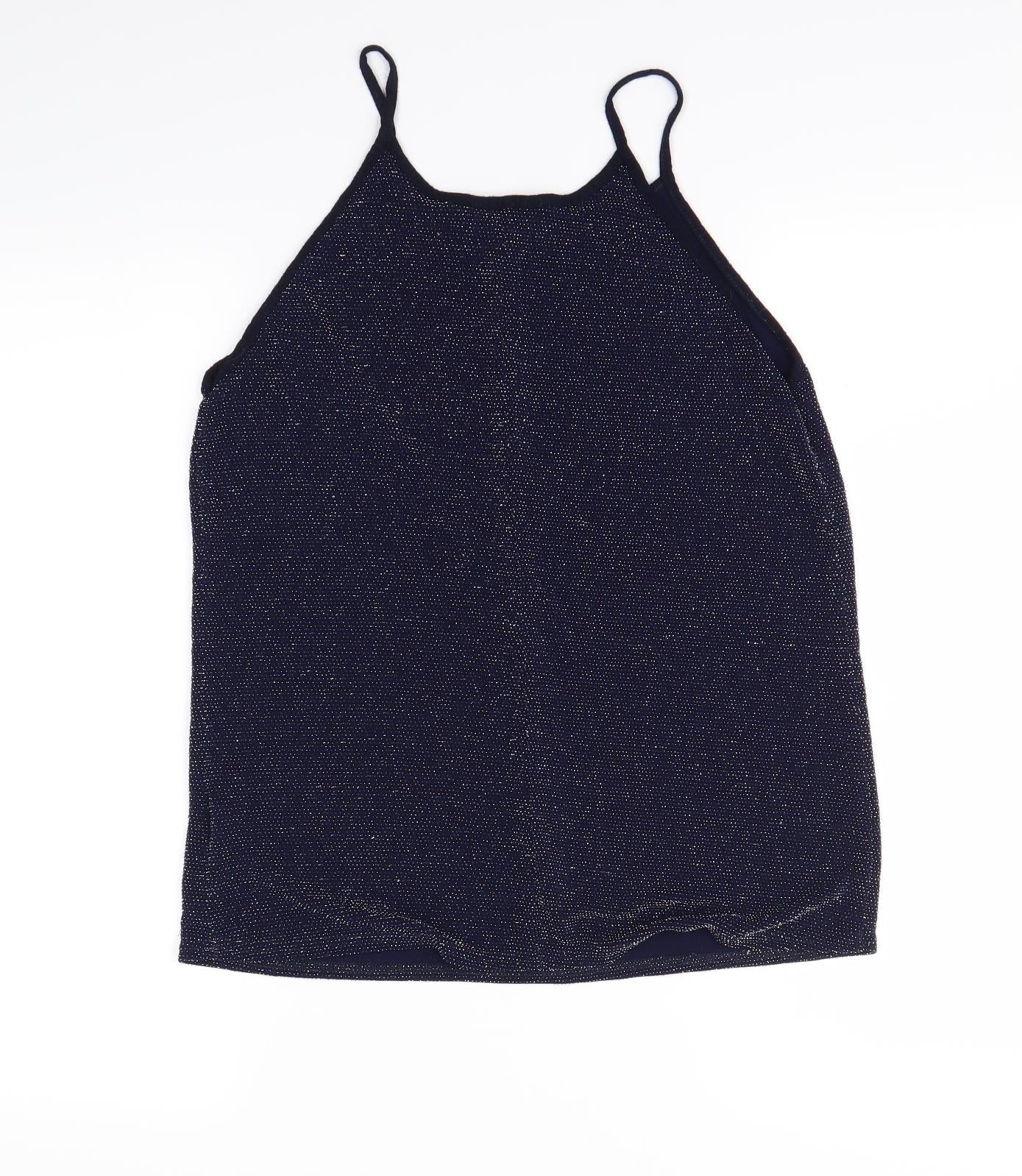 Womens UK Size 10 Atmosphere Blue Basic Tank