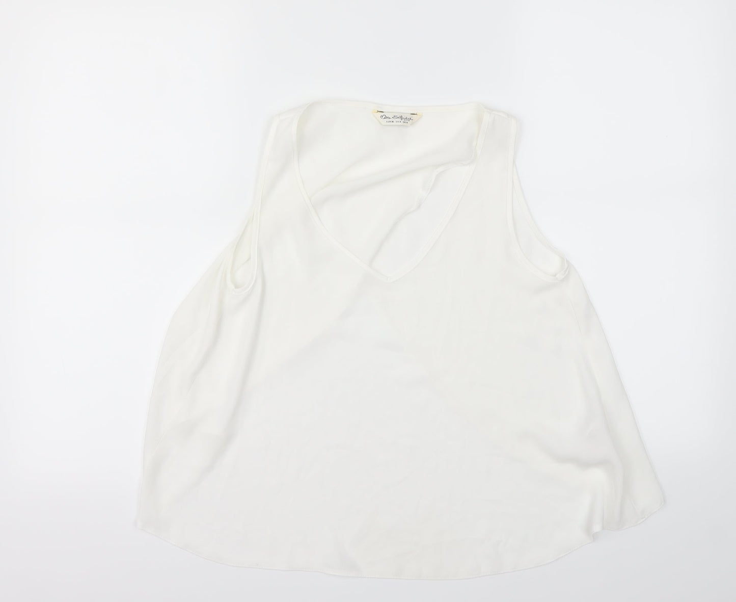 Miss Selfridge Womens White   Basic Blouse Size 8