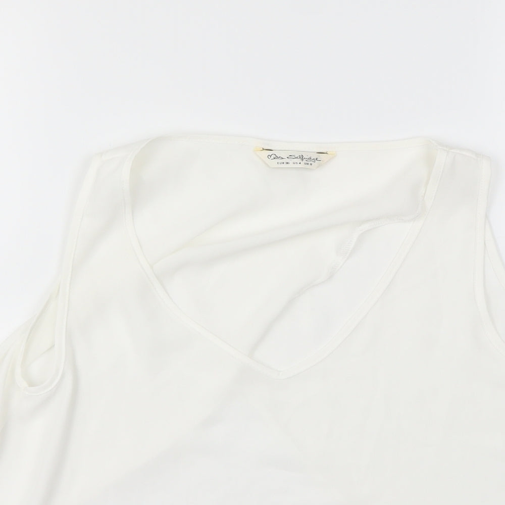 Miss Selfridge Womens White   Basic Blouse Size 8